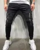 メンズジーンズ汎用ファッションジッパー文字緩いカジュアルコルセットパンツメンズストリートウエア黒人男性
