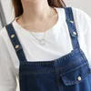 Jumpsuits das Mulheres Macacão Primavera Verão Mulheres 2021 Solto Denim Macacões Feminino Mori Menina Botão Bonito Casual Alta Qualidade