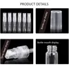 50 Pcs/Lot 2ml 3ml 5ml 10ml Transparent Glass Mini Spray Perfume Bottle Refillable Sample Empty Vials Non-toxic Dropship