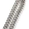 17mm Cuban Link Chain Iced Out Full Zircon Gold Silver Plated Mens Bling Necklace