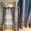 High-Precision Hollow Out Embroidery Curtain for Living Room Bedroom High-End European Style Curtain 210712