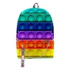 Push Bubble Fidget Toys Kinderrucksack Schultasche Simpl Dimmer Regenbogenfarben Schreibwaren Aufbewahrung Anti Stress Weihnachtsgeschenk