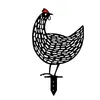 الديك الدجاجة أكريليك الحيوان المخاطر حديقة صورة ظلية ساحة الفنية الدجاج تمثال تمثال الحلي الحلي في الهواء الطلق ديكور الدجاج ياردة AR2388587