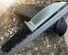 High End Survival Straight Tactical Knife DC53 Satin Drop Point Blade Full Tang G10 Handle Fixed Blade Knives With Kydex