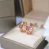 Buigari toppkvalitet örhänge lyxiga smycken stud 18k guldpläterad designer officiella reproduktioner örhängen klassisk stil 925 silver nål anti allergi