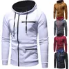 Slim Zipper Men's Casual Cardigan Sudaderas con capucha Otoño Fleece Sudaderas con capucha Invierno Running Chaquetas Ropa deportiva S-3XL 210813