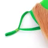 St Patrick's Günü Sakal Yüz Maskesi Yeşil Kahverengi Yıkanabilir Tatil Partisi Kostüm Masquerade Yüz Kadınlar ve Erkekler için Süsleyin