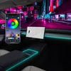 Acessórios de decoração de luzes de néon para interior de carro universal RGB Ambient Led Strip Lights com aplicativo controlado para Tesla Model 3 BMW Benz Atmosphere Foot Lamp