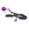 Erotiska bröstklämmor Nippelstimulator Vuxna spel Sexleksaker för par Flirting Nipple Clamps Metal Bells Rubber Clip New2372304