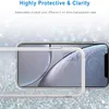 För iPhone 12 Case Clear Cell Phone Fodraler Stark skyddande kristall Soft TPU Hård PC-baksida Kompatibel med Samsung S21 Ultra