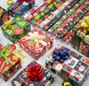 Noel Hediyesi Wrap Kağıt Noel Dekorasyon Hediyeler Kutusu DIY Paket Kağıt Karikatür Noel Baba Kardan Adam Geyik Mevcut Sarma Kağıtları SN3290