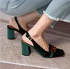 الأخضر slingbacks النساء الصنادل الأزياء velevet شرابة هامش ميد كعب سيدة فستان الزفاف الأحذية