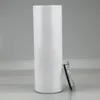 Armazém local 20oz sublimação direto tumblers makeblers em branco copo branco com metal de borracha de borracha de metal garrafa de água de aço inoxidável vácuo de vácuo B1