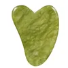 Tamax 100 Grade A grüner Jade-Roller Gesichts-Gesichts-Hals-Schlankheitsmassagegerät Guasha Gua Sha-Kits Schweißmetallgeräusch Zinklegierungsrahmen3963586