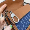 Branded Crossbody Designer Designer Torba Luksusowy Torby Torebka Ramię Bagchain Flap Messenger Torebka Ramię Patchwork Kolor Denim Kwiat Seria