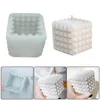 Craft Tools 1 PC 3D Cube Baking Mousse Cake Mold Silicone Square Bubble Dessert Molds Tray Kitchen Bakeware Candle Plaster Mould194c