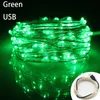 1M 5M 10M LED String Fairy Lights USB Filo di rame Festival di nozze Decorazione festa di Natale Luce Illuminazione esterna impermeabile7840132