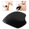 Mas Health Beautymas Stones Rocks Natural Black Bian Stone Guasha Board Raschietto per viso Collo Indietro Body Pressure Therapy Tools Drop Delive