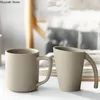 Becher Hitzebeständige Keramikbecher Wohnzimmer Wasser mit Kreativer Brewing Tee Haushaltskaffee 300ml Milch-Becher Zubehör