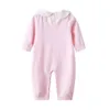 Knitted Baby Romper Autumn born Knitting Clothes Woolen Long-sleeve Infant Jumpsuit Overalls Boys Girls 211011