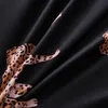 BonenJoy Animal Bedding Set Svart sängkläder Leopard Reaktivt tryckt sänglock med kuddecase 3pcs Singel Dubbel täcke 210309