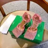 女性の靴レディースストレッチ高さの増加サンダル女性ラインストーンサンダルZapatillas Mujerデザイナー靴