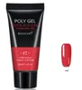 30ml 20Colors Transparent Red Poly Paznokci Zestaw Gel UV Lakier Polski Zestaw sztuki 10 minut Szybki budynek LED Gelpolish do rozszerzeń Manicure