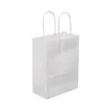 Förvaringspåsar 25st med två handtag Shopping Gifts Baking Wrapping Supplies Party Wedding Portable Handheld Paper Bag Boutique