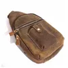 HBP AETOONew Style Chest Bag Men's Small Top Layer Cowhide Retro Crazy Horse Pure Leather