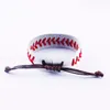 バングルスポーツスタイルの野球ソフトボールソフトボールスレッドゲイン革のための調節可能なブレスレット