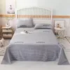 Sheets & Sets 40 Flat 100%Cotton 200X230 230X250 3Pcs Bed Sheet Set Shams Ultra Soft Wrinkle Fade Resistant Breathable