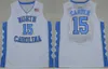 Retro Basketball Vintage Vince Carter Jersey 15 Männer Florida Daytona Beach Mainland High School North Carolina Tar Heels College Blau Weiß Lila Schwarz