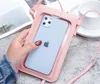 Uniwersalny pasek Crossbody Regulowany Neck Smycz Telefon Case dla iPhone 13 12 11 Pro Max Mini XR XS X 8 7 Plus Samsung S21 Ultra Huawei LG Moto PU Skórzana pokrywa