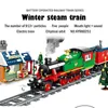 الأصلي كازي الكهربائية السكك الحديدية مدينة قطار بناء كتلة نموذج مع الأطفال والصوت الأطفال تجميع الصبي لعبة هدية عيد Q0624
