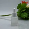 30ml Garrafa do conta-conta Geladeira de vidro fosco aromaterapia líquido pipeta essencial geladeira de óleo de viagem vazio recipiente cosmético