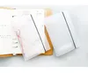 Standard 6 trous cahier accessoire feuille coquille transparente givrée concise 6 trous classeur planificateur couverture pour papier A5 / A6 / A7 RRA10417