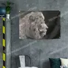 Lion sjunker banner popkonst målning Heminredning Hängande flaggor 4 Gromments i hörn 3 * 5ft 96 * 144cm Inspirerande väggdekor