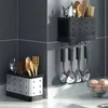 Kök Storage Organization Cuterge Organizer Knife Stand Drain Rack Spoon Fork Chopstick Holder Kitchenware Tray Shelf Box Accessories