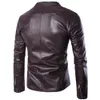 Hommes de bonne qualité hommes Slim marron moto en cuir vestes automne mâle grande taille en cuir daim manteaux hommes