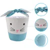 Festives Cute 4 Styles Easter Bunny Tote Bag Rabbit Basket Creative Home Colorful Egg Bucket For Kids Festival Party Gift