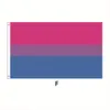 3 * 5ft LGBT Rainbow Flagga Tryck Bisexuella flaggor Polyester med mässing Grommets Holiday RRD7545