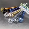 4inch 4.2inch Colorful Pyrex Glass Oil Burner Pipe Smoking Tube Tobcco Herb Oils Nails Water Hand Pipes Great Tubes Nail Tips VS Bongs