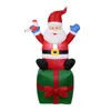 Gonfiabile Santa Claus 1.8m, decorazioni natalizie all'aperto, festa di Capodanno, articoli per la casa, cortile, decorazione del giardino, Plugusa EU / UK