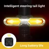 Bike Lights Bicycle Light Intelligent Remote Control Riding Turn Signal Taillight Safety Warning MBT LED USB Charging
