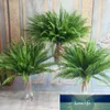 Planta artificial verde samambaia buquet de couro de seda plantas falsificadas folhas de folhas de folha decoração de casa decoração