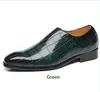 Tasarımcı Shining Roman Timsah Desenli Düğün Oxford Ayakkabıları Erkek Gündelik Loafers Resmi Elbise Ayakkabı Zapatos H Af
