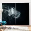 Curtain & Drapes Creative 3D Blackout Curtains For Living Room Bedroom Smoke Tires Design Cortina