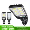 Super Bright Outdoor Solar Light Cob Street Light Wall Lampa z indukcją ciała ludzkiego Wodoodporne materiał do tarasu ogrodowego itp