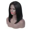150% плотность прямой Bob человеческие волосы 4x4 кружева парики природа цвет кружева лобовое парик перуанские прямые волосы Bob Wig Gaga Queen