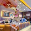 Creative Floating Ocean Animal Keychain Keys Sea Animal Quicksand Girl's Heart Acrylic Key Chain Drift Bottle Keyrings Girl Gift G1019